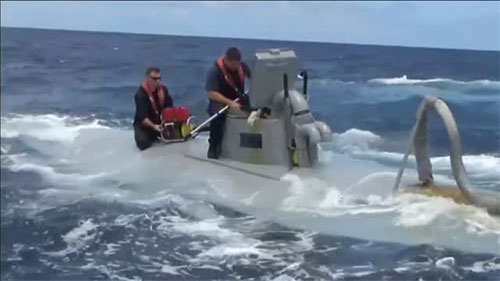 Un sofisticado submarino transportaba más de dos toneladas de cocaína